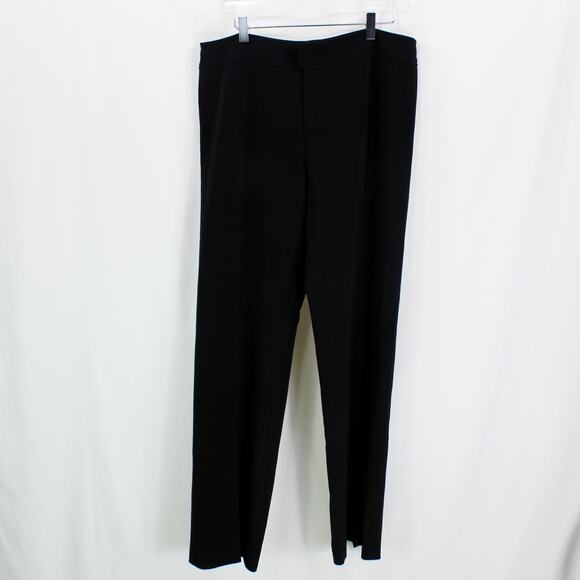Philippe Adec Black Straight Leg Button Closure Dress Pants - Picture 10 of 10